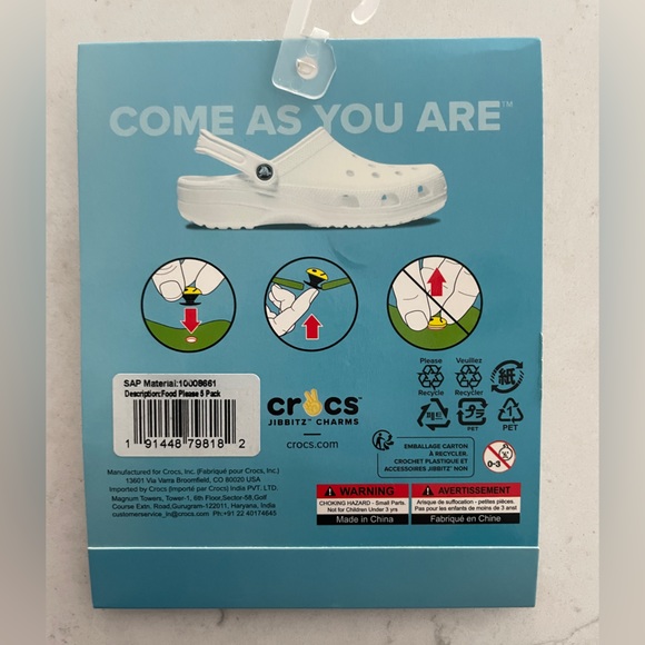 Crocs Jibbitz Food Charms 5 pack - Picture 2 of 2